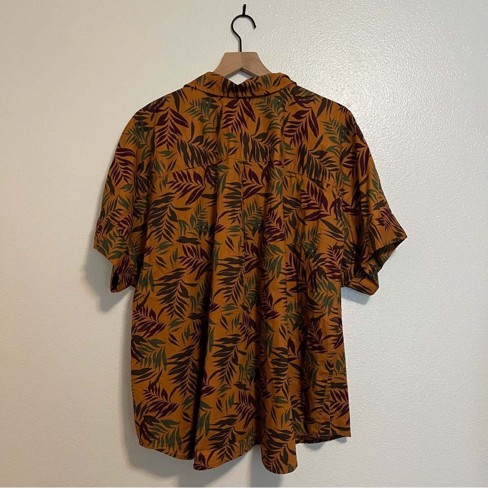 Duluth - Printmaker Lightweight Short Sleeve Leaf Plant Popover Shirt - XXL - Picture 3 of 9
